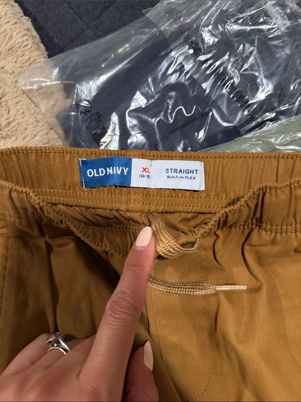 3 pairs of Old navy boys straight pull on chinos